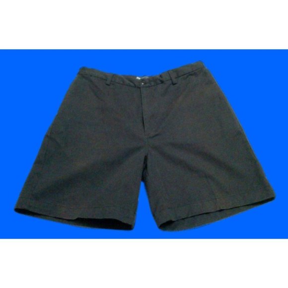 "Blue Generation" Men's Shorts (34x7.5) Black Woven Classic Basic Comfort Waist - Picture 10 of 15